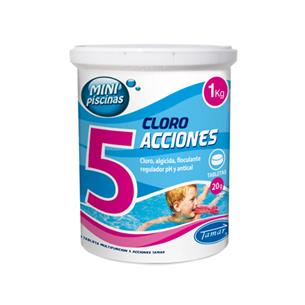 CLORO 5 ACCIONES 1KG MINIPISCINA