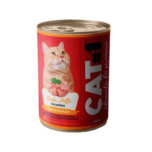 CAT#1 LATA POLLO+CEREALES 400gr