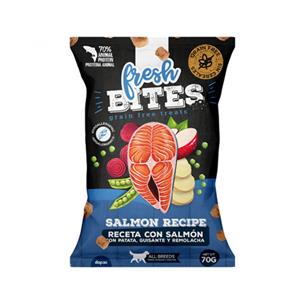 SNACK FRESH BITES SALMON G.F 70g