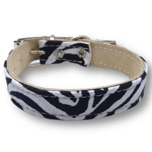 COLLAR PIEL CEBRA 40cm MB 2