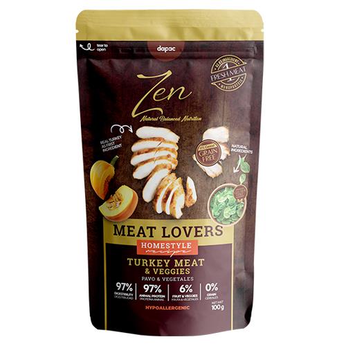 ZEN POUCH MEAT LOVERS PAVO 100g