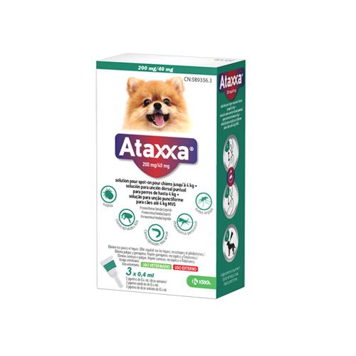ATAXXA PERROS 0-4kg 3pip