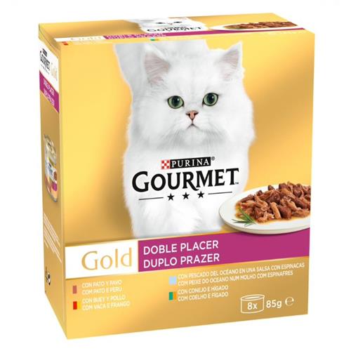 GOURMET GOLD DOBLE PLACER 8x85g