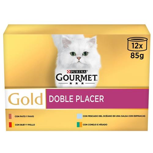 GOURMET GOLD DOBLE PLACER 12x85g