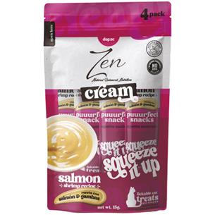 ZEN CREAM SALMON & GAMBAS 4x15g