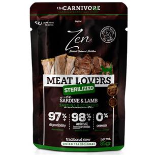 ZEN CAT POUCH PESC&PAVO STE 100g
