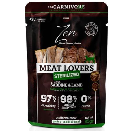 ZEN CAT POUCH PESC&PAVO STE 100g